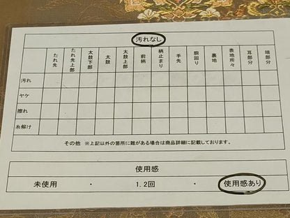 平和屋着物◎六通柄袋帯　美しき憧れ　金糸　正絹　逸品　AABD7474ou