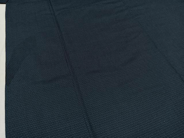 平和屋着物▽男性　紬　単衣　アンサンブル　110亀甲　総詰め　正絹　逸品　AABD7482jh