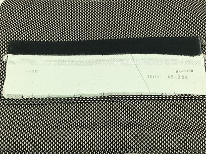平和屋着物▽上質な小紋 単衣 紬地 幾何学文様 反端付き 正絹 逸品 AABD7491jh