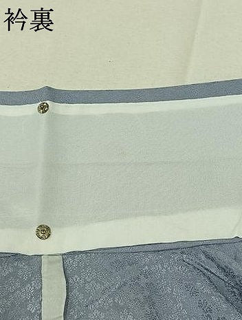 平和屋着物▽色無地 単衣 花尽くし地紋 淡藤色 洗える着物 AABD7495jh