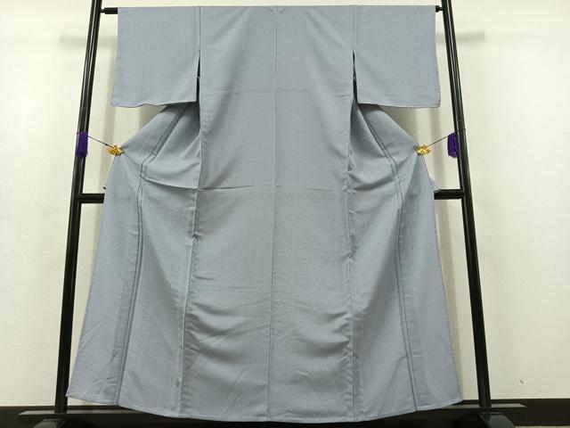 平和屋着物▽色無地 単衣 花尽くし地紋 淡藤色 洗える着物 AABD7495jh