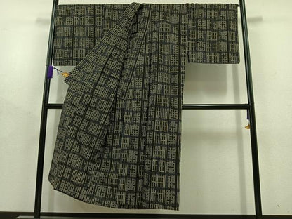 平和屋着物∴夏物 男性 浴衣 幾何学文様 綿 逸品 AABD7503jh