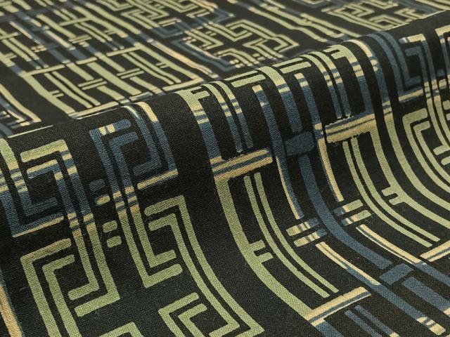 平和屋着物∴夏物 男性 浴衣 幾何学文様 綿 逸品 AABD7503jh