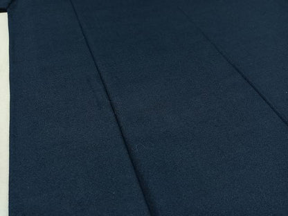 平和屋着物▽男性　色無地　単衣　青藍色　逸品　AABD7508jh