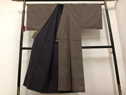 平和屋着物●男性 本場大島紬 100亀甲 総詰め 正絹 逸品 AABD7526ph
