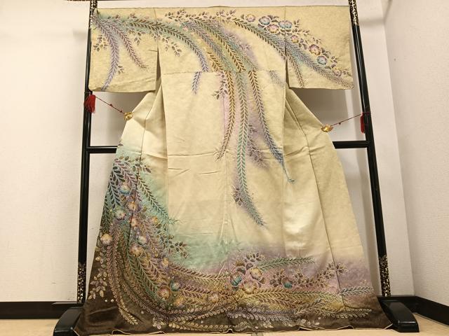 平和屋着物○訪問着 作家物 泰常 辻が花 絞り 暈し染め 金彩