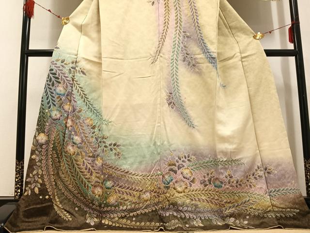 平和屋着物○訪問着 作家物 泰常 辻が花 絞り 暈し染め 金彩