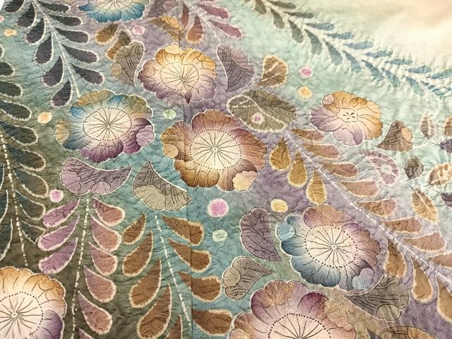 平和屋着物○訪問着 作家物 泰常 辻が花 絞り 暈し染め 金彩