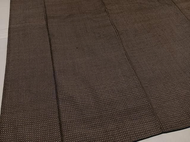 平和屋着物●男性　紬　アンサンブル　格子　正絹　逸品　AABD7554ph