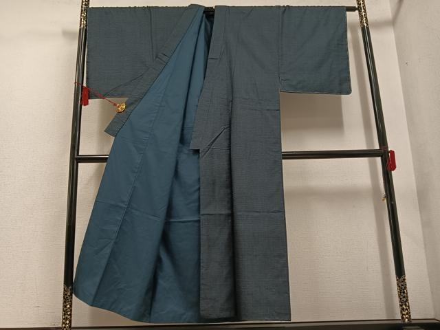 平和屋着物●男性　本場大島紬　アンサンブル　100亀甲　総詰め　正絹　逸品　AABD7556ph