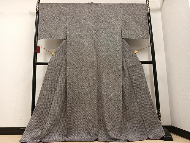 平和屋着物●大変加工の良い総絞り小紋　ほていや扱い　ロング丈　正絹　逸品　AABD7572ph