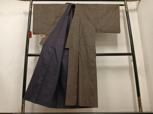 平和屋着物●男性　本場大島紬　アンサンブル　一元7マルキ　正絹　逸品　AABD7585ph
