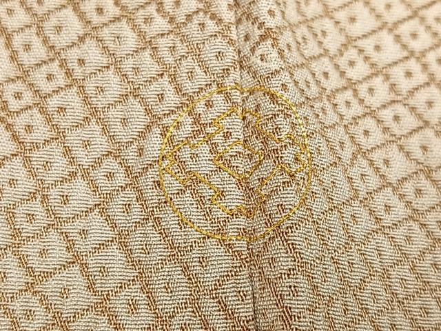 平和屋着物●訪問着　お召地　手描き　風景樹林文　金彩　大丸扱い　正絹　逸品　AABD7599ph