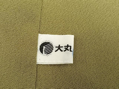 平和屋着物●訪問着　お召地　手描き　風景樹林文　金彩　大丸扱い　正絹　逸品　AABD7599ph