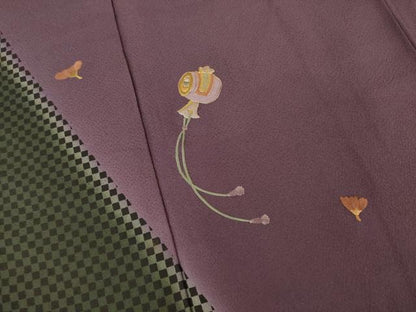 平和屋着物●訪問着　刺繍　打ち出の小槌　正絹　逸品　AABD7639ck
