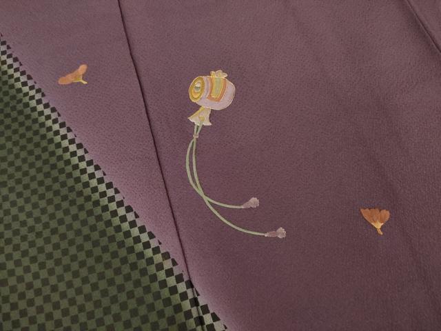 平和屋着物●訪問着　刺繍　打ち出の小槌　正絹　逸品　AABD7639ck