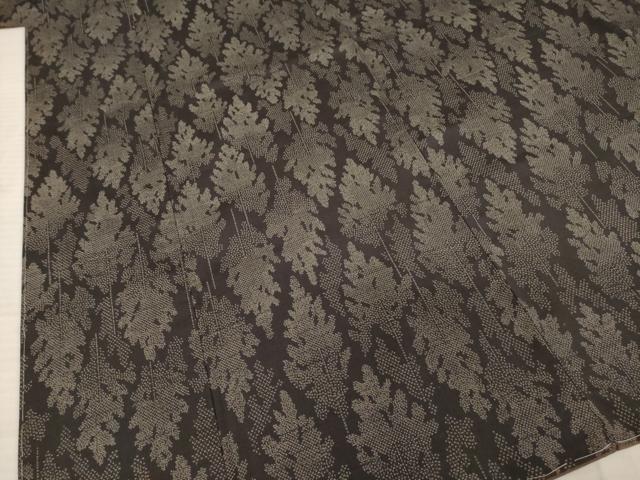 平和屋着物●上質な紬　樹林文　正絹　逸品　未使用　AABD7648ck