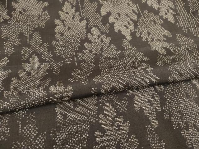 平和屋着物●上質な紬　樹林文　正絹　逸品　未使用　AABD7648ck