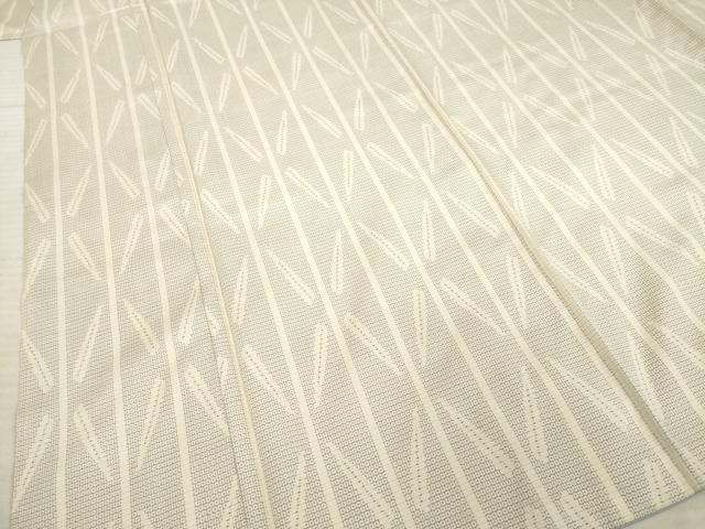 平和屋着物○本場大島紬 白大島 100亀甲 幾何学文様 正絹 逸品 AABD7656ck