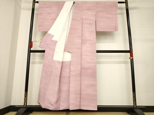 平和屋着物●上質な小紋　作家物　霞文　暈し染め　正絹　逸品　AABD7659ck