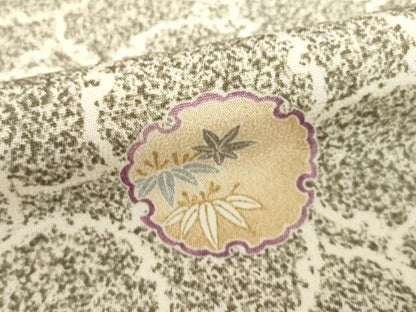 平和屋着物●上質な小紋　雪輪尽くし　正絹　逸品　AABD7663ck