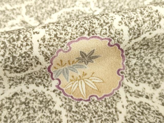 平和屋着物●上質な小紋　雪輪尽くし　正絹　逸品　AABD7663ck