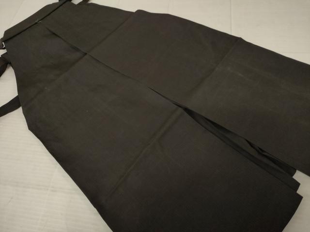 平和屋着物●男性 馬乗り袴 縞 正絹 逸品 AABD7669ck