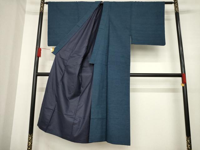 平和屋着物●男性　紬　アンサンブル　霞文　正絹　逸品　AABD7671ck