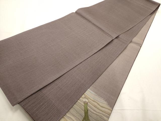 平和屋着物＊夏物　太鼓柄袋帯　草花文　金糸　正絹　逸品　AABD7971wj 平和屋着物＊夏物 太鼓柄袋帯 草花文 金糸 正絹 逸品 AABD7971wj