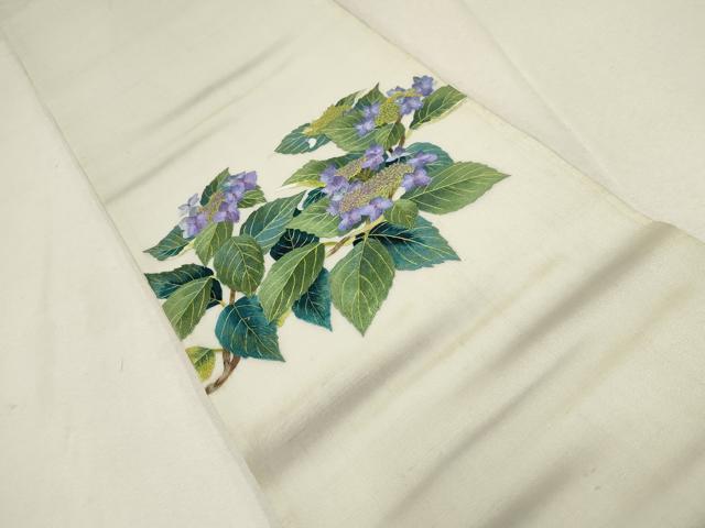 平和屋着物＊夏物 総刺繍 袋帯 草花文 紫陽花 ますいわ屋扱い 正絹 逸品 AABD8421wj