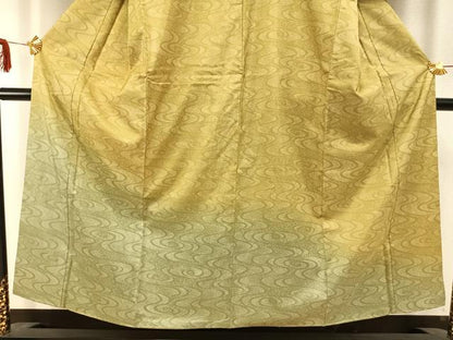 平和屋着物●訪問着　本場染大島紬　流水文　正絹　逸品　AABD8481fy