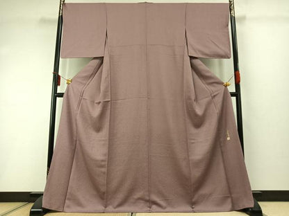 平和屋着物●本草木染作家　圓啓　江戸小紋　草木染　鮫小紋柄　正絹　逸品　未使用　AABD8491fy