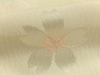 平和屋着物●長襦袢　袷　舞桜文　暈し染め　正絹　逸品　AABD8494fy