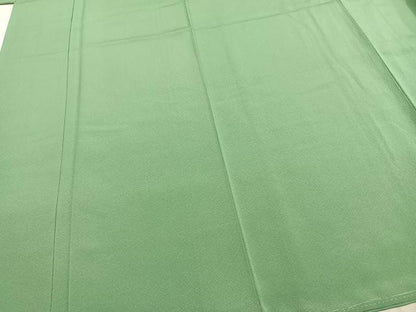 平和屋着物●上質な色無地　柳色　正絹　逸品　AABD8512fy