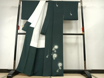 平和屋着物●訪問着 刺繍 瓢箪 蛍暈し 銀糸 銀彩 正絹 逸品 AABD8525fy
