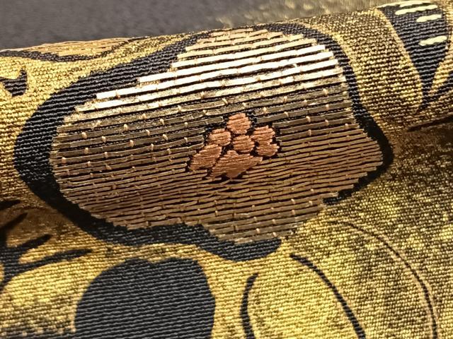 平和屋着物●訪問着　竹屋町刺繍　草花文　金糸　金彩　正絹　逸品　AABD8528fy