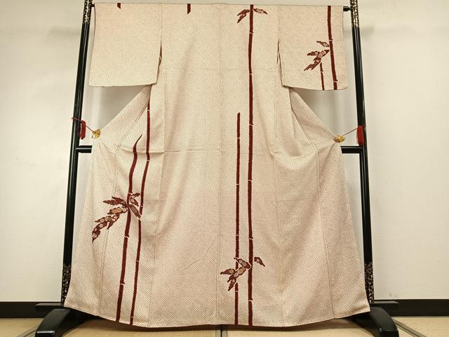 平和屋着物●訪問着 総絞り 駒刺繍 松竹梅 菊 金銀糸 金彩 正絹 逸品 AABD8529fy