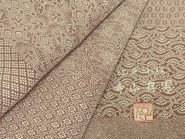 平和屋着物●寺山存男　江戸小紋　百柄　正絹　逸品　AABD8561fy