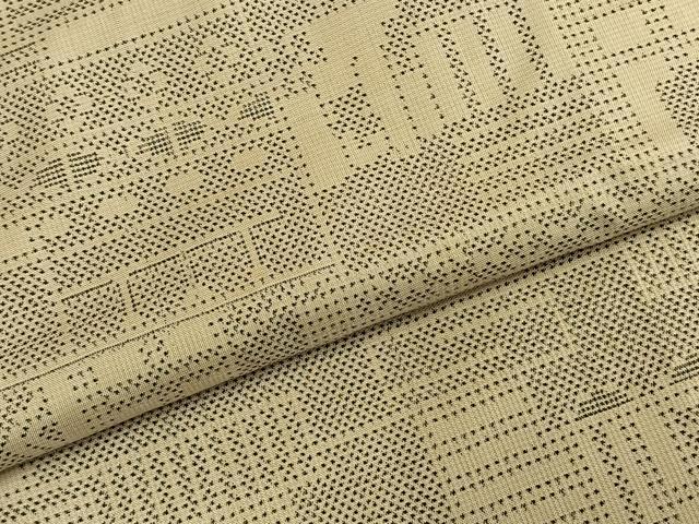 平和屋着物●本場大島紬　一元7マルキ　色紙文　正絹　逸品　AABD8575fy