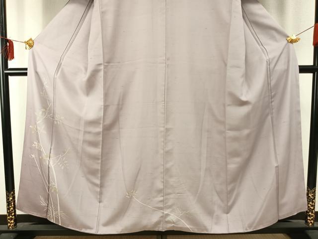 平和屋着物●訪問着　紬地　枝花文　暈し染め　さが美扱い　正絹　逸品　AABD8580fy