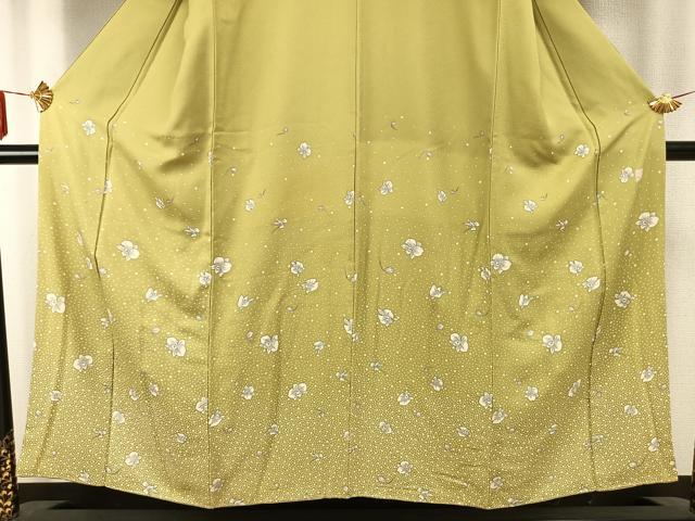 平和屋着物●訪問着　作家物　夢路　舞花文　金彩　正絹　逸品　AABD8587fy