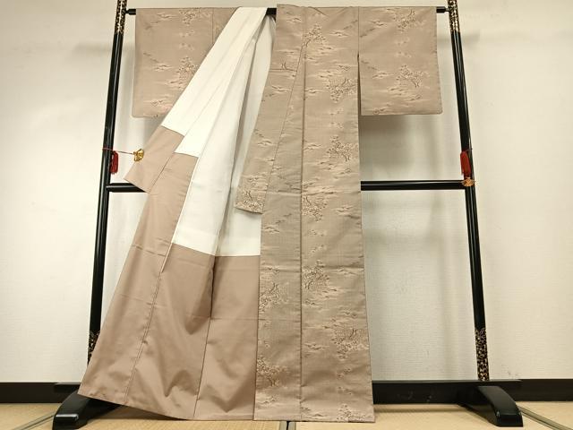 平和屋着物●本場大島紬 カタス9マルキ 風景文 正絹 逸品 AABD8604fy