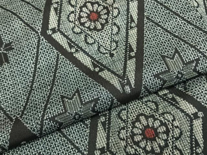 平和屋着物●本場大島紬 割り込み絣 正絹 逸品 AABD8615fy