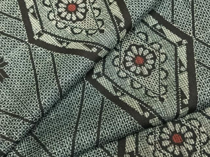 平和屋着物●本場大島紬 割り込み絣 正絹 逸品 AABD8615fy
