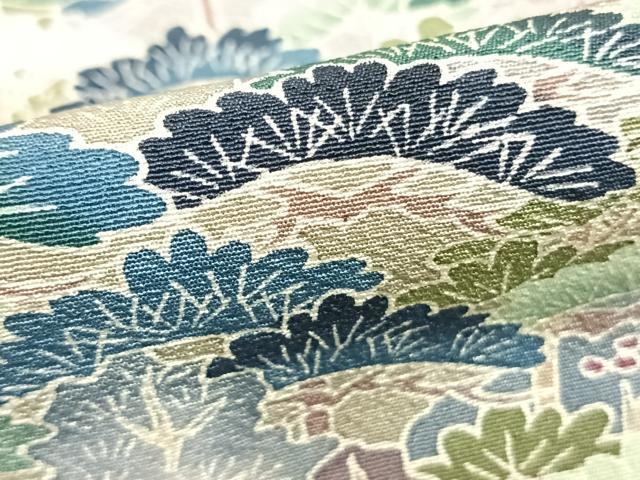 平和屋着物●訪問着　友禅　作家物　風景文　暈し染め　正絹　逸品　AABD8648fy