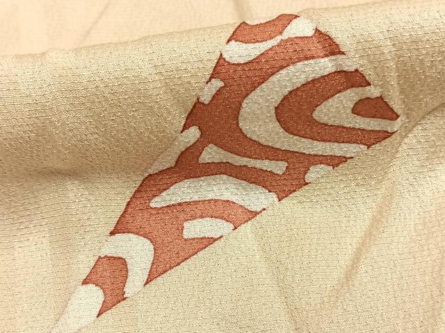 平和屋着物●ろう彩工芸 奥村一心 小紋 散らし文 正絹 逸品 AABD8652fy