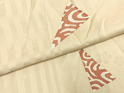 平和屋着物●ろう彩工芸 奥村一心 小紋 散らし文 正絹 逸品 AABD8652fy