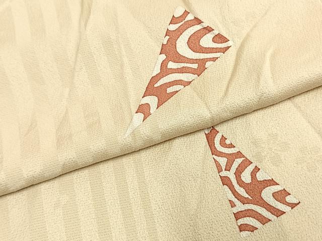 平和屋着物●ろう彩工芸 奥村一心 小紋 散らし文 正絹 逸品 AABD8652fy