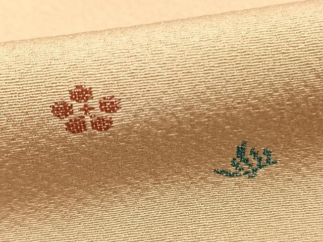 平和屋着物○本加賀友禅作家 梶山伸 小紋 舞花文 正絹 逸品 AABD8653fy