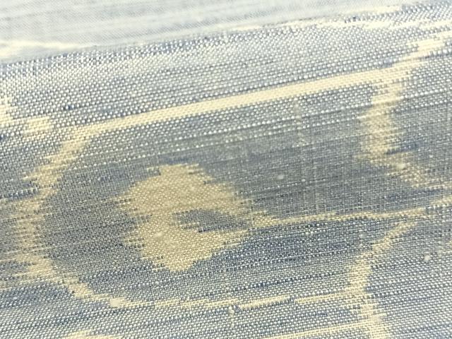 平和屋着物●上質な紬　孔雀文　正絹　逸品　AABD8656fy